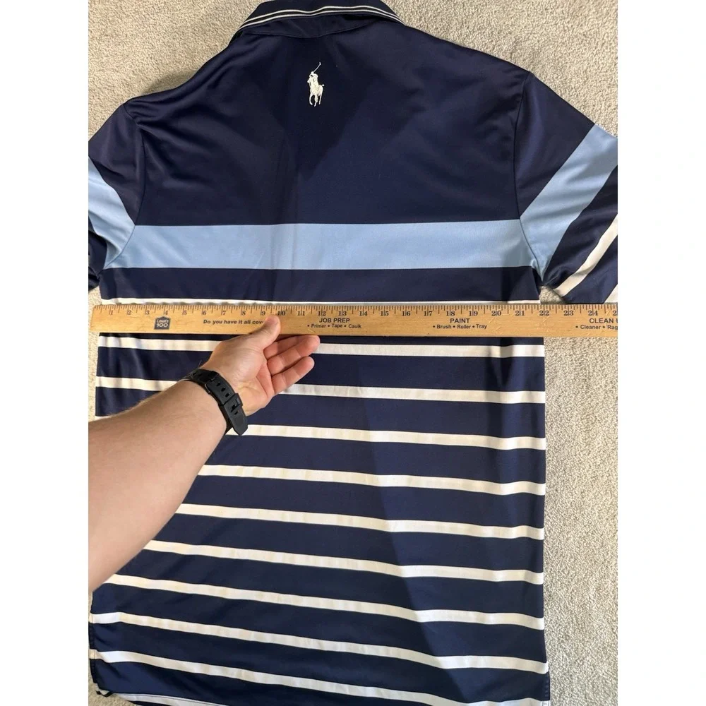 Polo Golf Ralph Lauren Shirt XL Striped  PGA Championship Quail Hollow Big‎ Pony